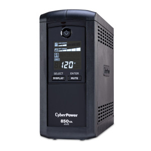 CyberPower CP850AVRLCD Line Interactive UPS, UL Rated, Energy Star certified, 9× NEMA 5-15R